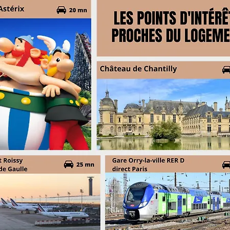 Le Pavillon Emeraude - Jardin - Parking Prive Prive - Proche Chantilly & Parc Asterix - Kids Friendly Jeux Babyfoot Tram-poline - Rer D Direct Paris Apartment Coye-la-Foret